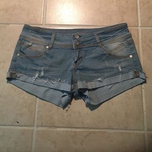 Blue Jean ripped Shorts