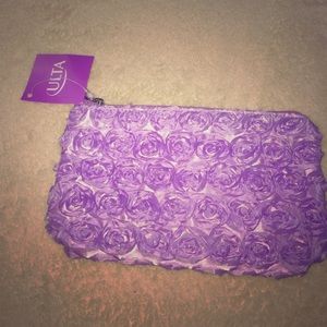 Rose detailed purple bag