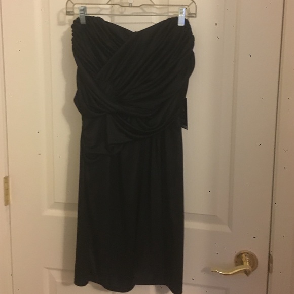 Perfect Holiday Dress!!!Black strapless NEW