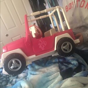 Our generation doll jeep like new