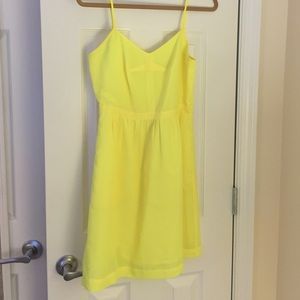 J Crew bright yellow dress