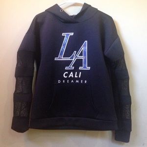 Black graphic hoodie