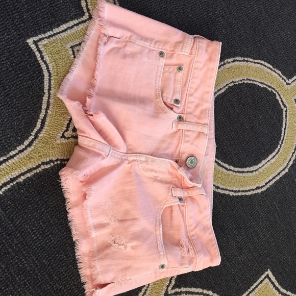 Peach American Eagle Jean Shorts