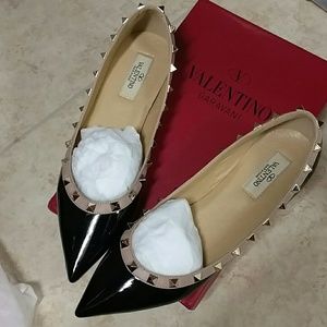 Studded flat shoes