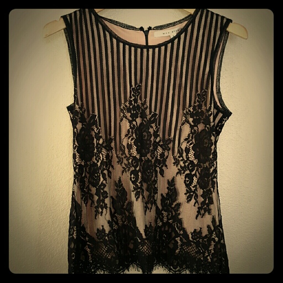 Max Studio Tops - Beautiful Black Lace Tank by Max Studio