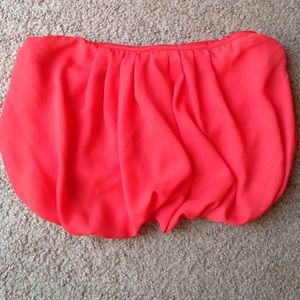 Bright coral tube top