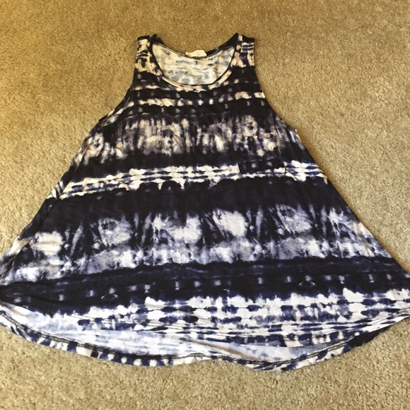 New without tags! Navy tie dye pattern tank top