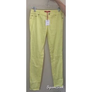 Yellow Size 4 Cigarette Denim pants