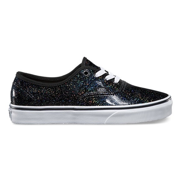 Black Patent Oil Slick Glitter "Galaxy" Vans