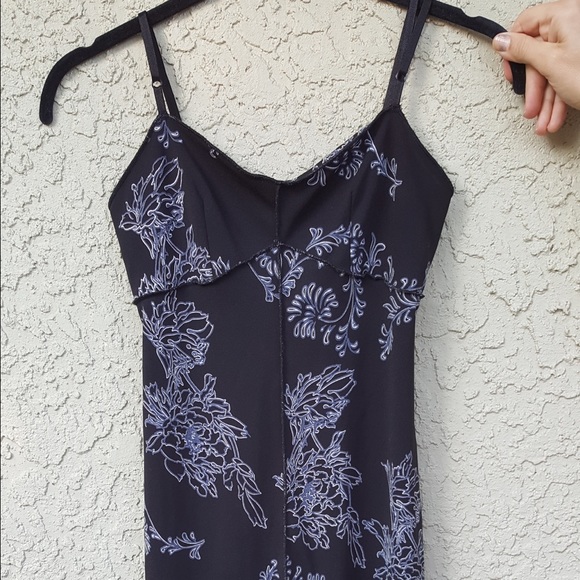 BCBG Black Floral Dress - Picture 2 of 8