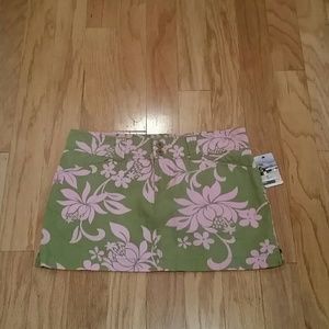 NWT Roxy hawaiian floral mini skirt sz 3