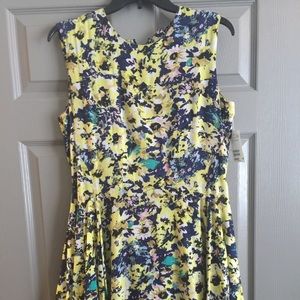 HM floral sleeveless dress