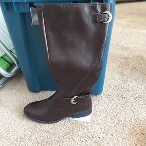 Tall brown boots
