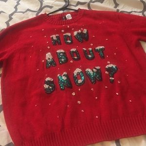 "How About snow?" Ugly Christmas Sweater