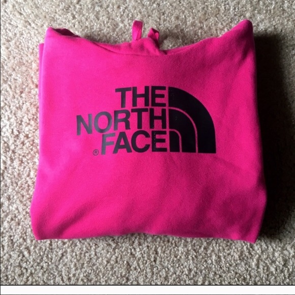 Size small pink north face hoodie