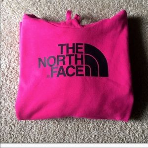 Size small pink north face hoodie