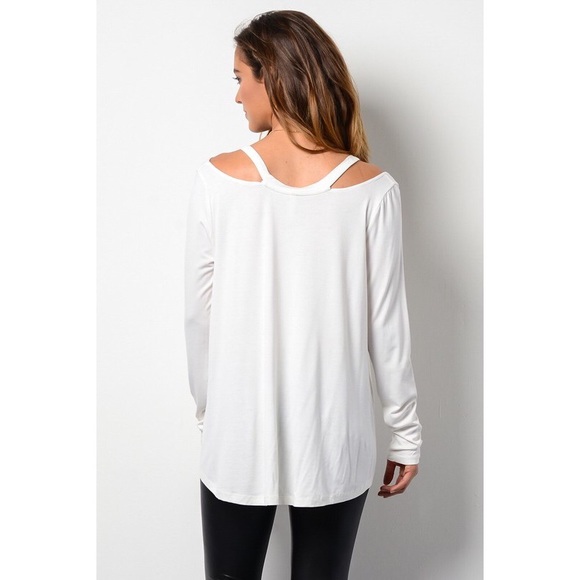 🔹LAST🔹Just For You Cold Shoulder - White - Picture 2 of 4