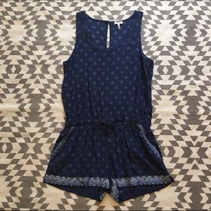 Joie boho drawstring romper with pockets