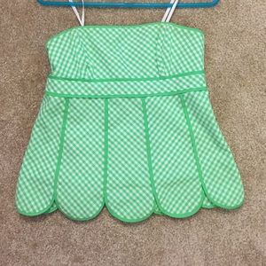 Lilly Pulitzer scalloped tube top