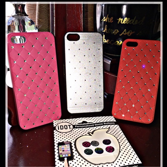 ☎️ Bundle * Three Rhinestone IPhone 5s Covers ❤️