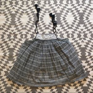 French Connection embroidered top with ties