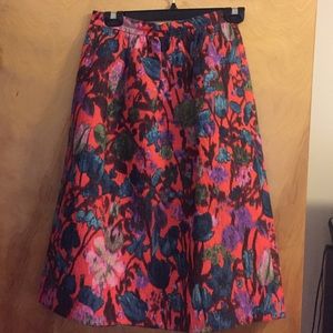 J.Crew Collection Flame floral jacquard skirt