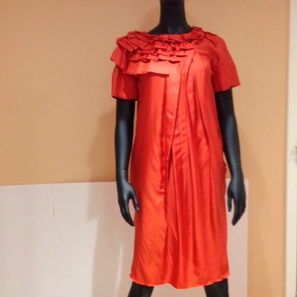 Marni dress. Mildly worn. Gorgeous silk red - Picture 1 of 4