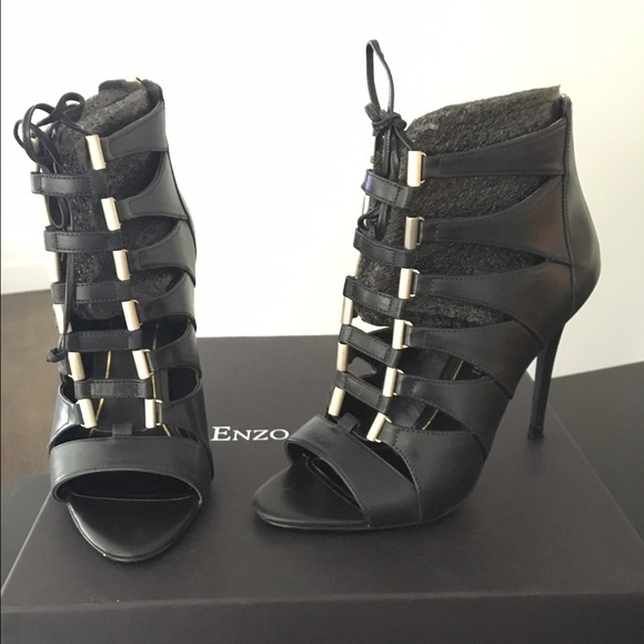Enzo Angiolini Shoes - Enzo Angiolini Black Gladiator Heels