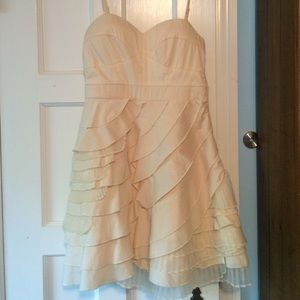 Cream colored prom dress