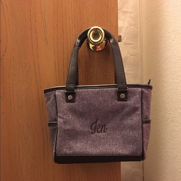 Thirty One bag with Jen monogrammed on the front.