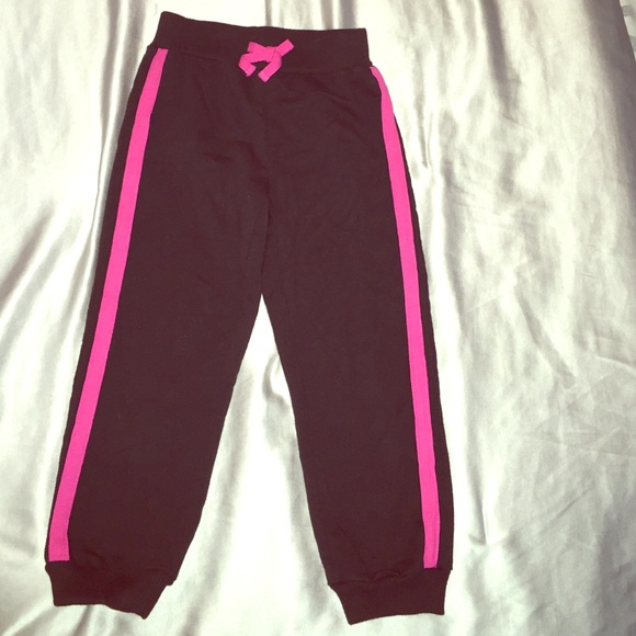Black and Pink Joggers