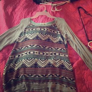 Tribal print long sleeve!