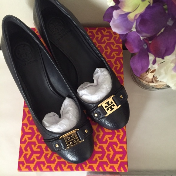 Tory Burch Shoes - Tory Burch Ambrose Closed Toe Wedge Shoes