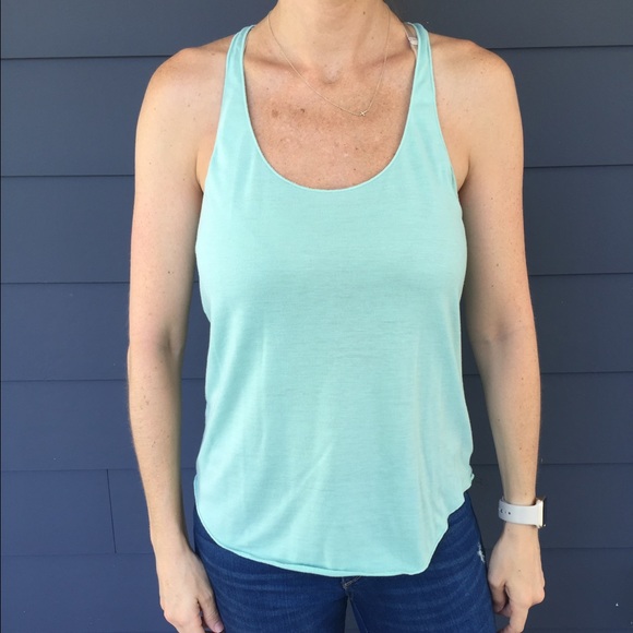 American rag mint green racerback tank