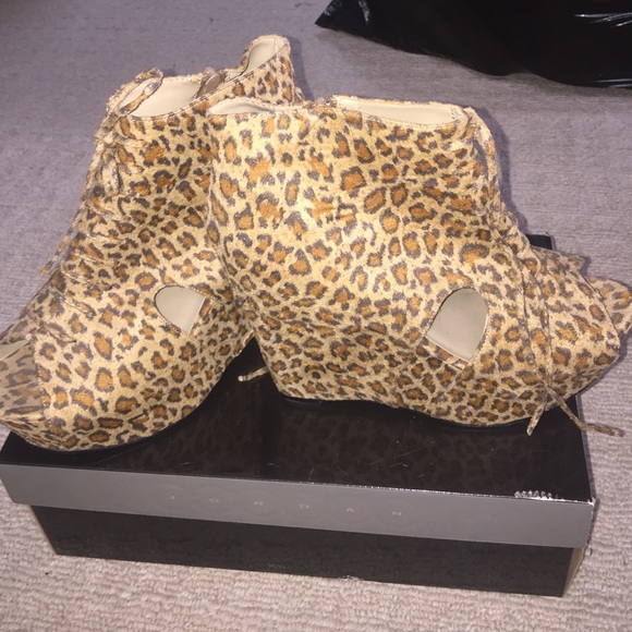 Leopard Wedges.