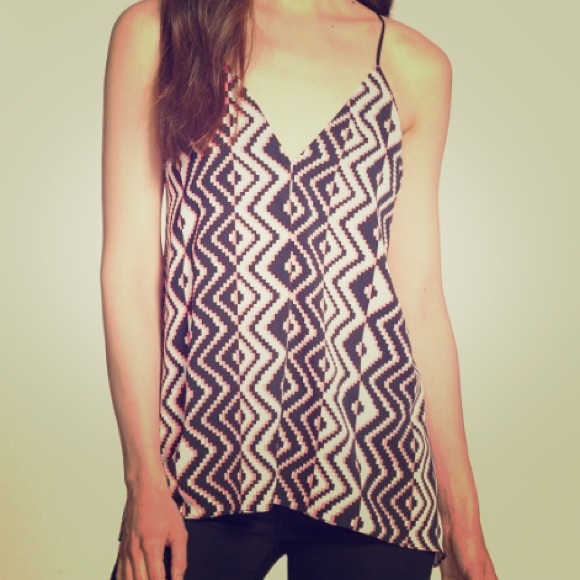 Stretch Silk Draped Racerback Tank