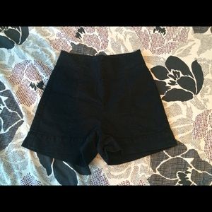 Black high waisted shorts