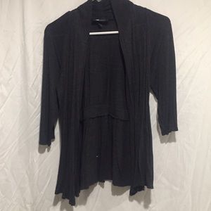 Grey 3/4 sleeve cardigan