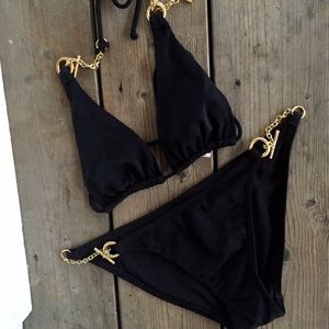 Victoria's Secret Gold Chain Bikini Set