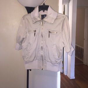 Cropped bomber jacket