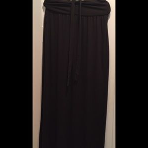 Strapless maxi dress
