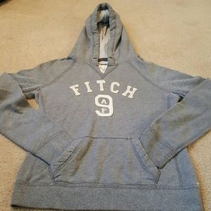 ABERCROMBIE V-NECK PULLOVER HOODIE SIZE L