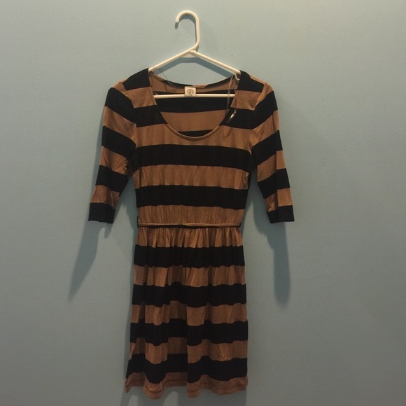 Black and Tan stripped dress
