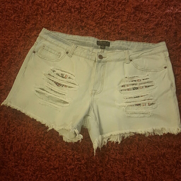 Forever 21+ Shorts w/ Visible Decorative Pockets