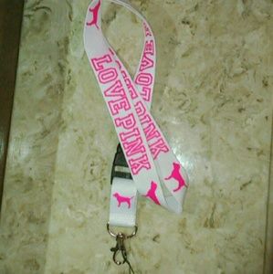 White and pink vs PINK lanyard.