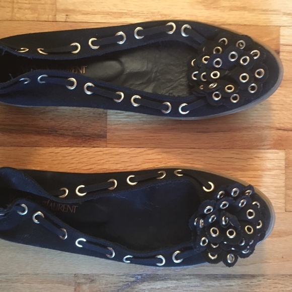 Yves St Laurent Rivet Flats --GORGEOUS!