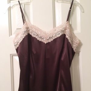 Brown lace camisole