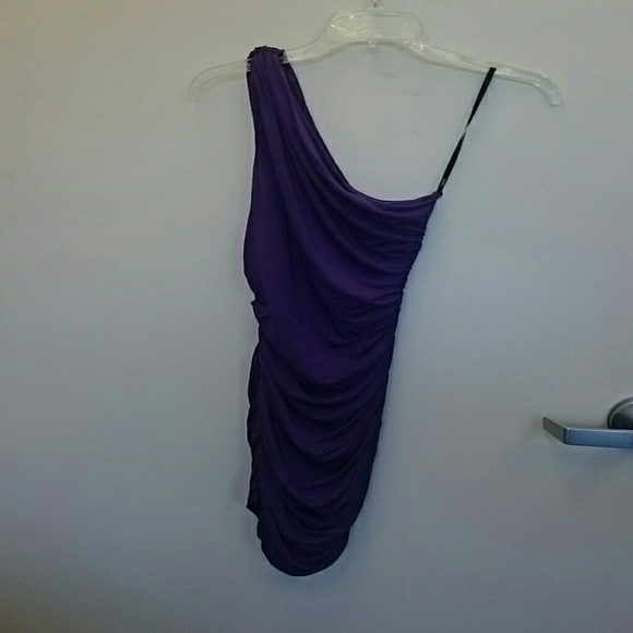 Tart one shoulder purple dress