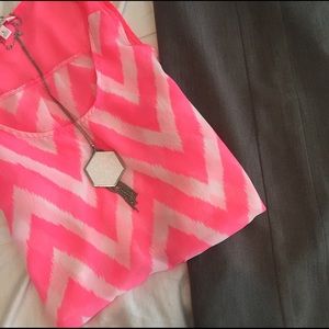 Charming Charlie Chevron tank :)