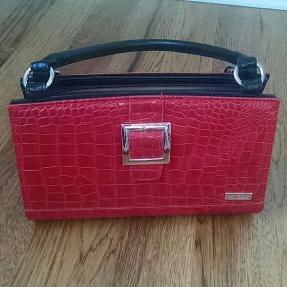 Miche classic shell - red faux alligator